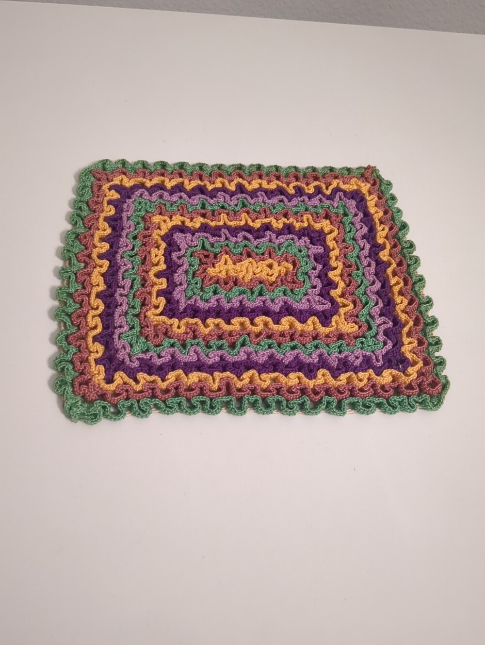Vintage Handmade Crochet Placemat
